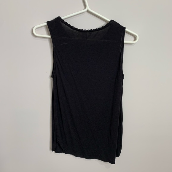 H&m Black Tank with Lace 🍋 - Picture 4 of 5